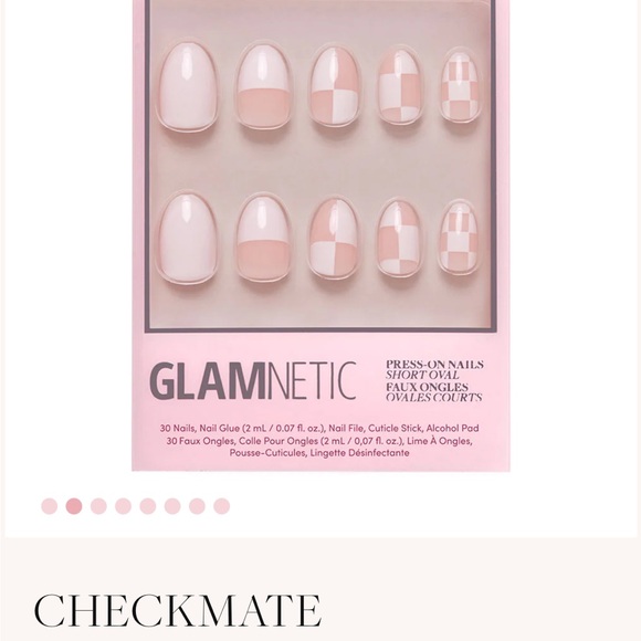 GLAMNETIC CHECKMATE-Press on Nails - Picture 2 of 9